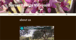 Desktop Screenshot of dornerfamilyvineyard.com